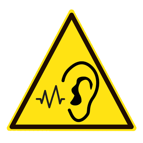 Dangerous noise sign